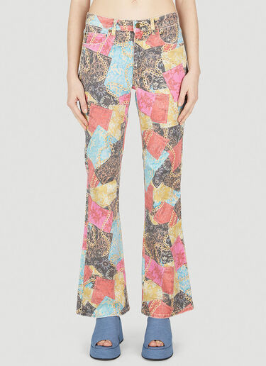 LN-CC® - Guess USA: Printed Flared Jeans - Multicolour Guess USA Printed Flared Jeans Multicolour gue0252015