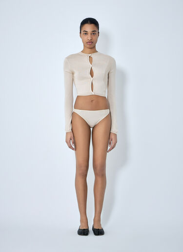 SKIN SERIES Textured Knit Briefs Beige sks0264005