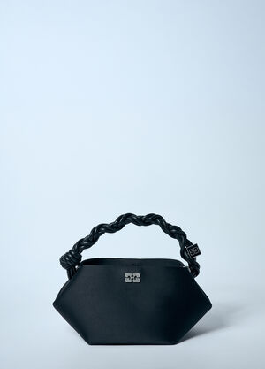 GANNI Satin Mini Bou Handbag Brown gan0259002