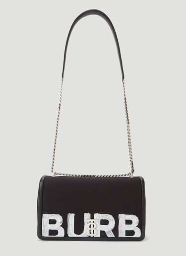 Burberry Lola Canvas Shoulder Bag Black bur0243116