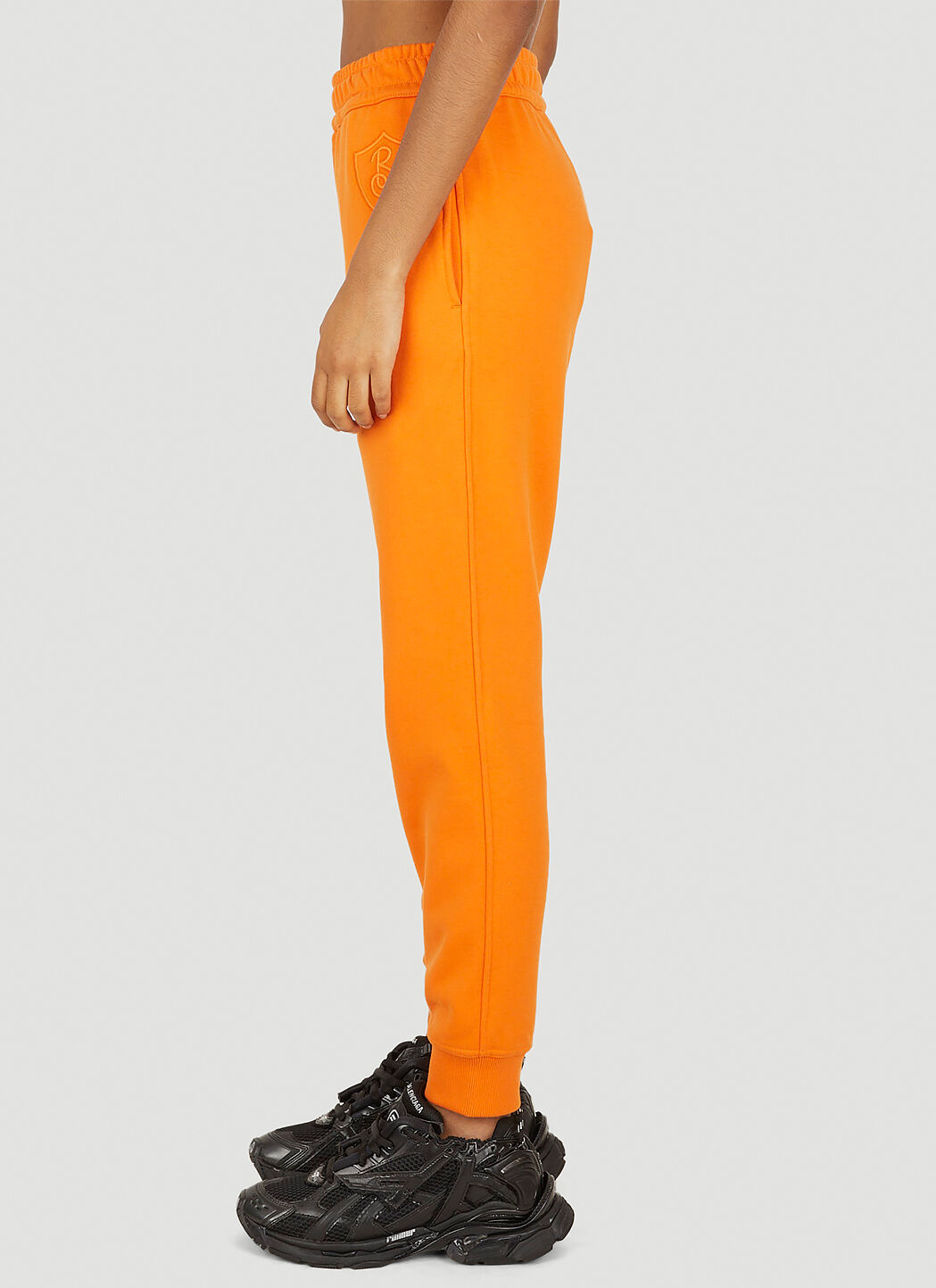 Burberry Logo Embroidered Track Pants in Orange LN CC
