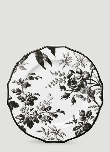 Set of Two Herbarium Dessert Plates Gucci Set of Two Herbarium Dessert Plates Black wps0690071