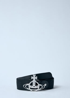 Vivienne Westwood Line Orb Webbing Belt Black vvw0159007