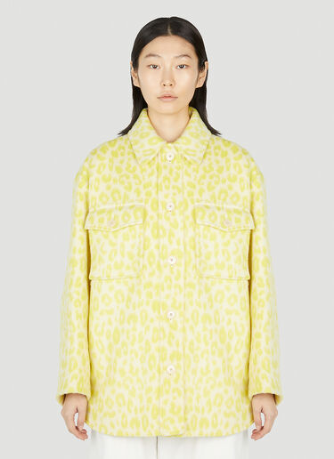 Isabel Marant Odelino 动物印花夹克 黄色 ibm0251002