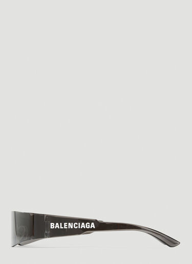 Balenciaga Mono Rectangle Sunglasses Black bcs0353001