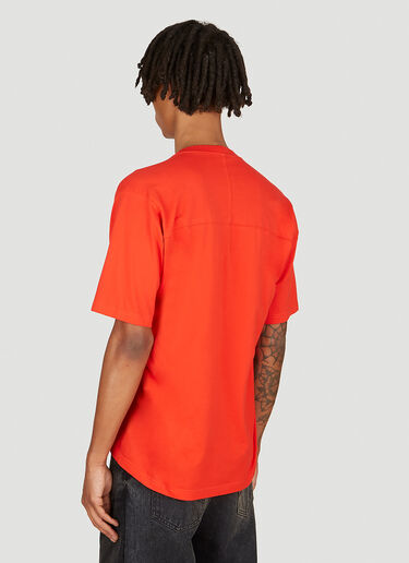 Martine Rose Pulled Neck Short Sleeve T-Shirt Red mtr0154008