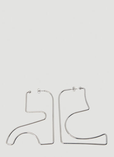 Courrèges XL AC 耳环 银色 cou0251044