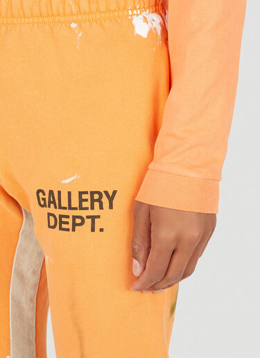 Gallery Dept. Logo Print Flare Track Pants Orange gdp0147016