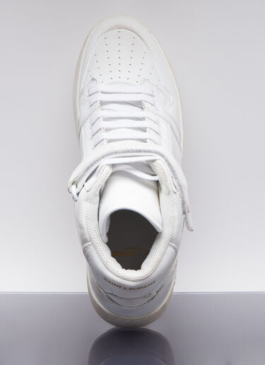 Saint Laurent Jefferson High Top Sneakers White sla0154029