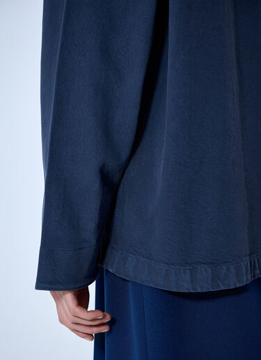 Miu Miu Single-Breasted Garment-Dyed Gabardine Jacket Blue miu0264102