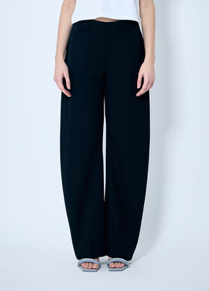Alexander Wang ボウレッグミッドライズパンツ  ブラック awg0259002