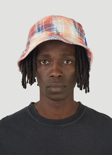 Acne Studios Flannel Bucket Hat Red acn0145010