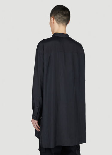 Yohji Yamamoto Abstract Button Up Shirt Black yoy0152010