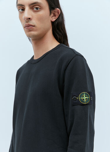 Stone Island Compass Patch Sweatshirt Black sto0154052