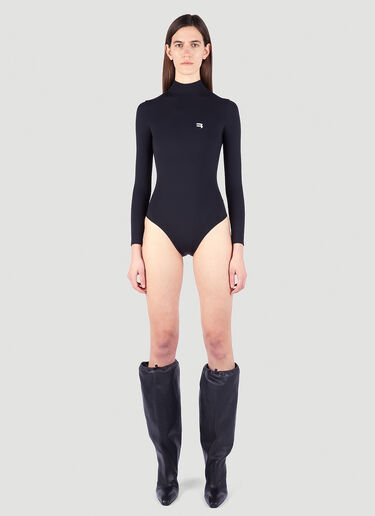 Balenciaga Long Sleeve Swimsuit Black bal0249043