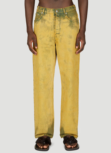 Dries Van Noten Washed Jeans Green dvn0156006