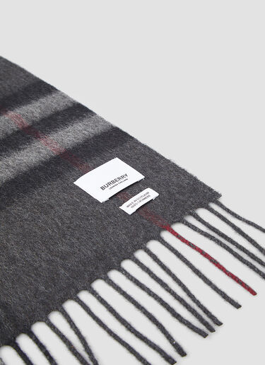 Burberry 大号格纹围巾 灰色 bur0147106