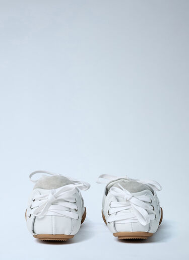 Leather Lace-Up Sneakers Acne Studios Leather Lace-Up Sneakers White acn0162026