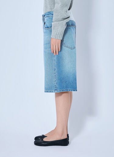 LN-CC® - MM6 Maison Margiela: Denim Bermuda Shorts - Blue MM6 Maison Margiela Denim Bermuda Shorts Blue mmm0265012