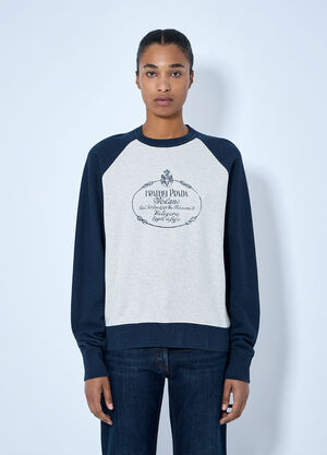 Prada Cotton Crew-Neck Sweatshirt Navy pra0265901