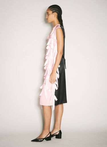 Prada Sablé Midi Dress Pink pra0258056