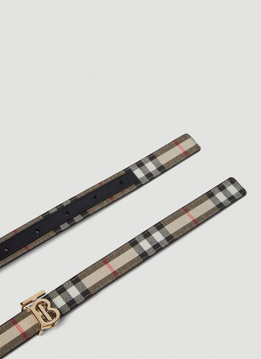 Burberry 双面复古格纹腰带 米色 bur0251074