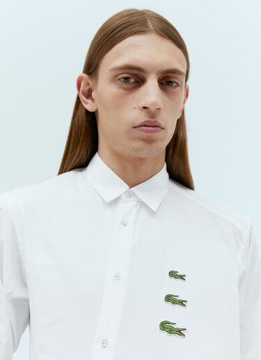 Comme des Garçons SHIRT x Lacoste Logo Twisted Shirt White cdg0154001