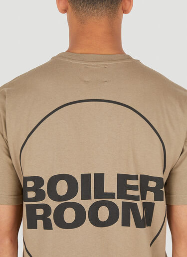 Boiler Room 徽标印花 T 恤 棕色 bor0150015