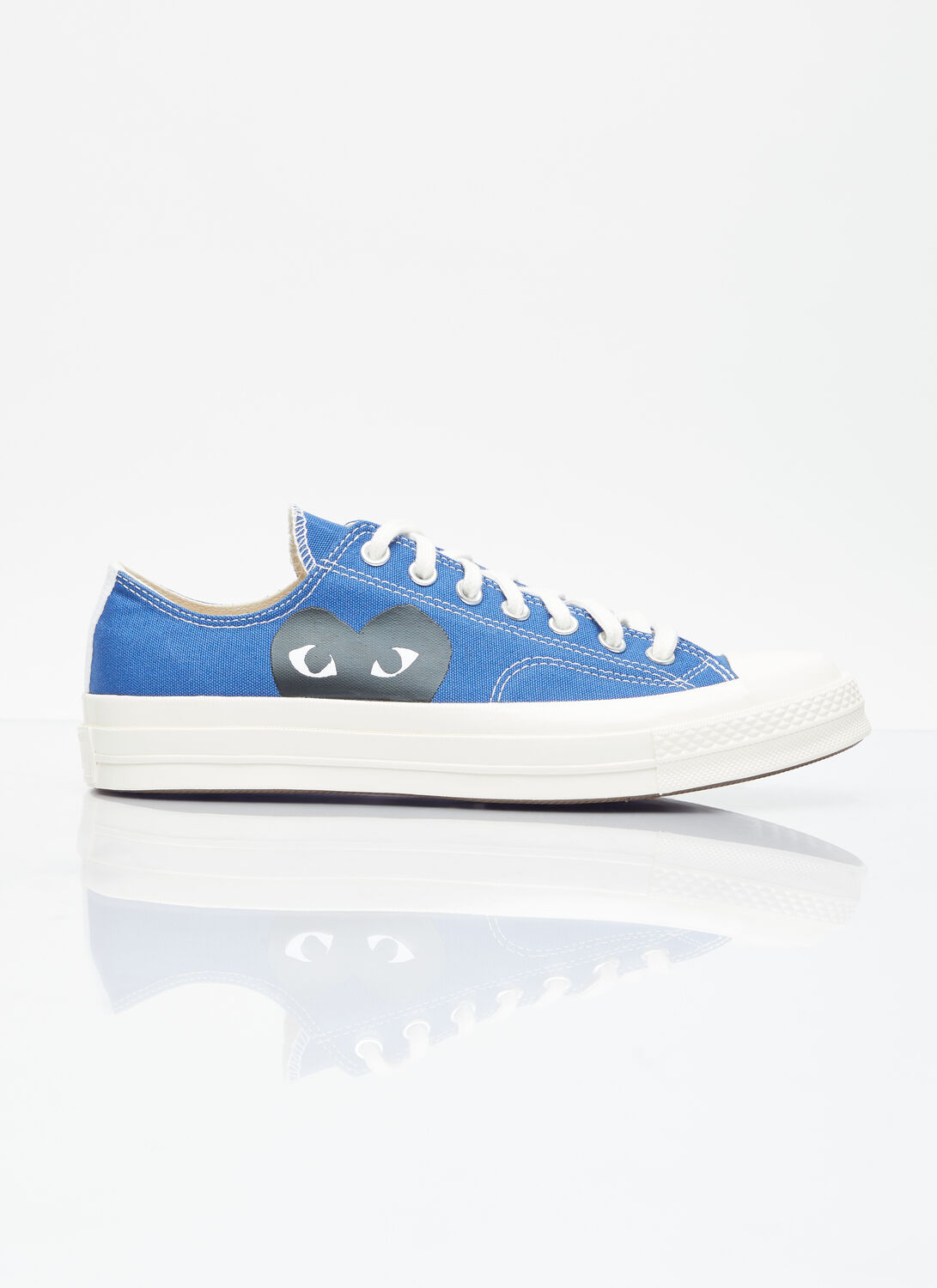 Shop Comme Des Garçons Play X Converse Big Heart Chuck 70 Sneakers In Blue