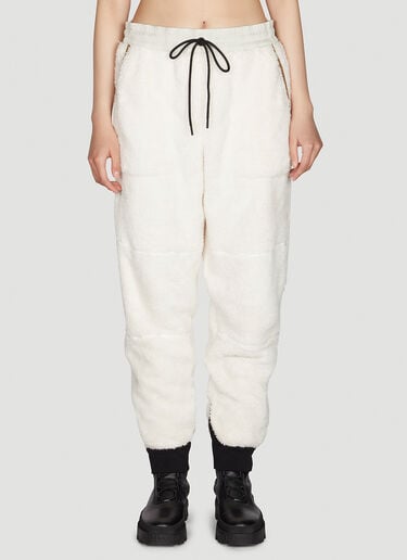 Moncler Grenoble Fleece Track Pants White mog0249026