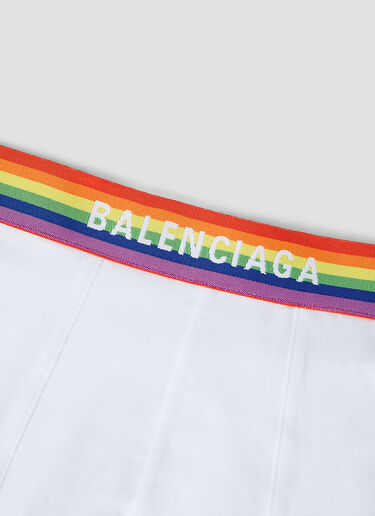 Balenciaga [프라이드] 복서 브리프 화이트 bal0145142