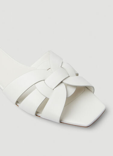 Saint Laurent Tribute Sandals Ivory sla0249104