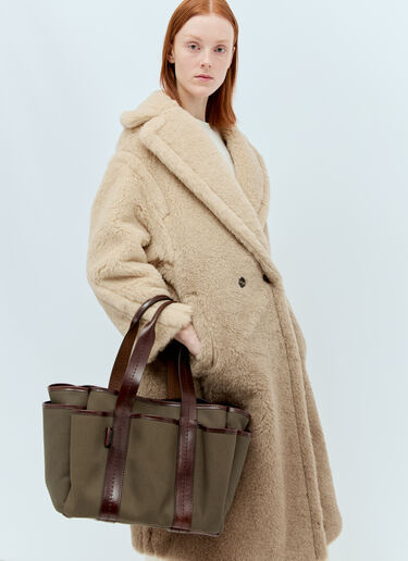 Max Mara 지아르디니에라 토트백 그린 max0256074