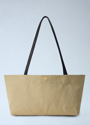 The Row Idaho Canvas Shoulder Bag Brown row0265026