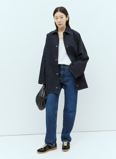 TOTEME Denim Overshirt Jacket Blue tot0255025
