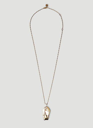 Alexander McQueen Molten Chain Necklace Gold amq0247063