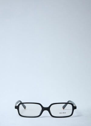 Miu Miu Rectangular Optical Glasses Black lmu0262013