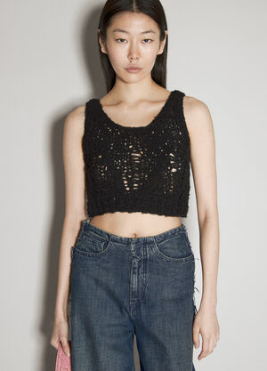 Guess USA クロシェトップス ブラック gue0231015
