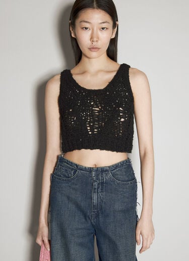 Guess USA クロシェトップス ブラック gue0231015