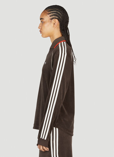 adidas by Wales Bonner Track Polo Sweatshirt Dark Brown awb0352011
