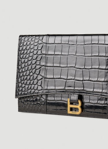 아워글라스 플랫 클러치 백 Balenciaga 아워글라스 플랫 클러치 백 블랙 bal0251112