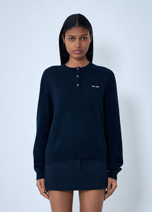 Miu Miu Cashmere Sweater Blue miu0263018