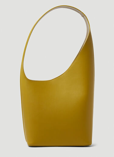 Aesther Ekme Demi Lune Leather Shoulder Bag - Yellow