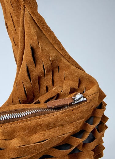 Kiko Kostadinov Fiore Twisted Shoulder Bag Brown kko0264011