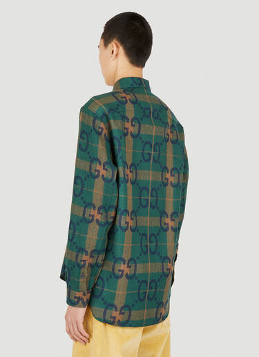 Gucci Jumbo GG Check Shirt Green guc0151031