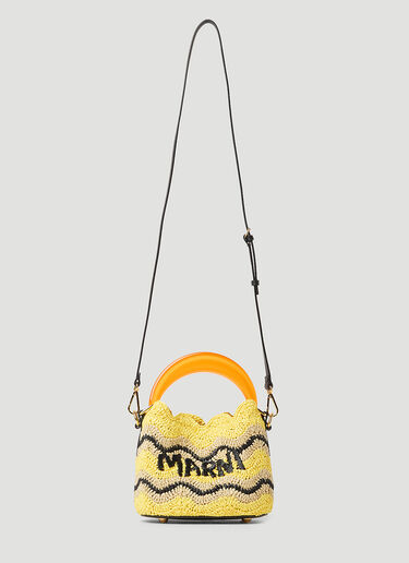 Marni x No Vacancy Venice Mini Bucket Shoulder Bag Yellow mvy0253017