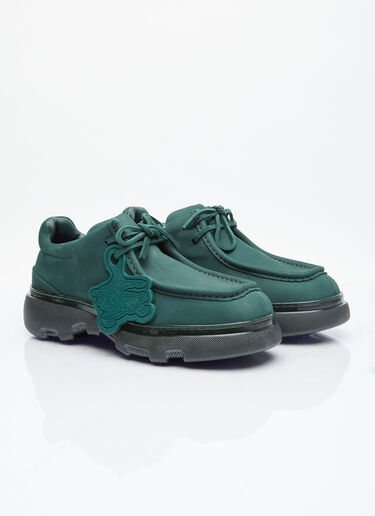 Burberry Nubuck Creeper Shoes Green bur0154017