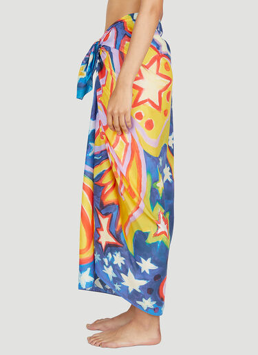 Marni x No Vacancy Galactic Paradise Sarong Midi Skirt Multicolour mvy0253003