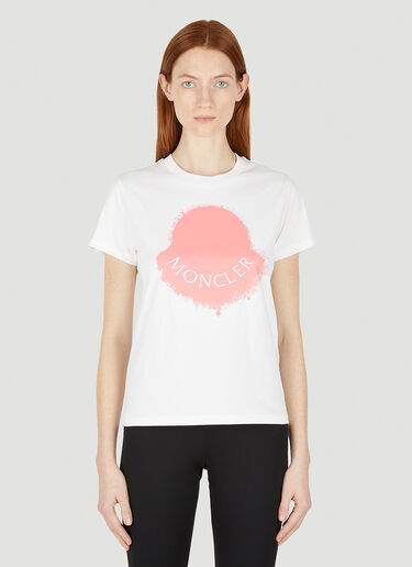 Moncler Logo Motif T-Shirt White mon0248007