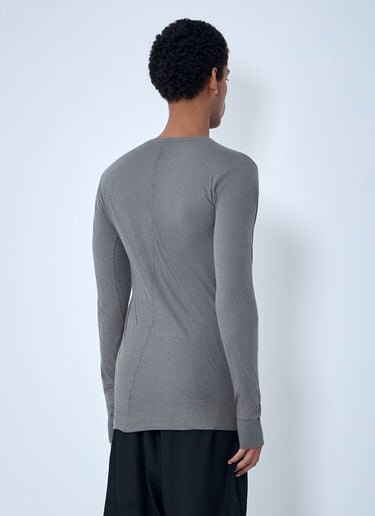 Rick Owens Crewneck Long Sleeve T-Shirt Grey ric0163025